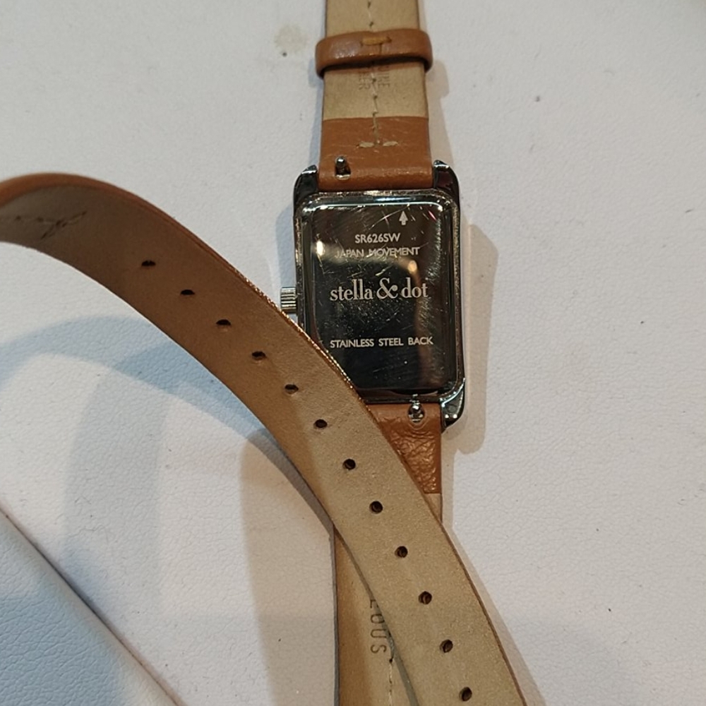 NWOT Stella & Dot leather wrap around watch - Picture 3 of 9